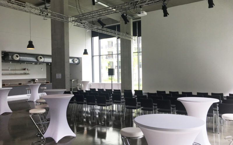 Moderne Eventlocation mit Industriecharakter, Galadinner in München