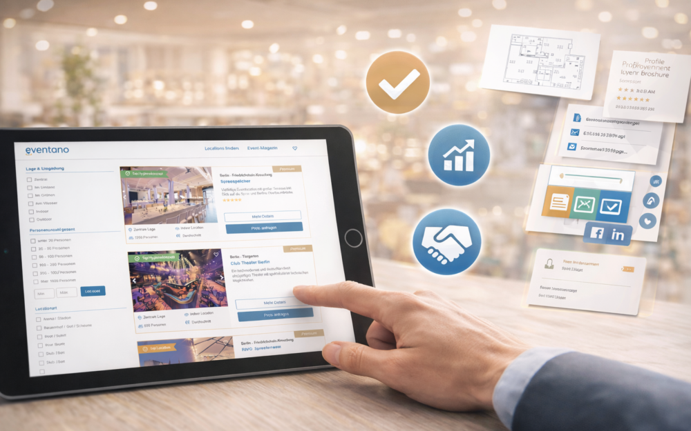 <p>Unser Eventmagazin zeichnet sich durch branchenrelevante Blogbeiträge und individuelle Artikel aus. Unsere Leser profitieren von einem ausführlichen Überblick über Trends, Planungstipps und die besten Eventlocations.</p>
<p>&nbsp;</p>
<p>In unseren Highlight-Artikeln, sortiert nach Anlässen oder Orten können Sie Ihre Location mit einem Bild und kurzem Infotext vorstellen und sich unter<br />
den „Top 10 Locations in München“ oder in den „Schönsten Tagungslocations in Hamburg“ listen lassen.</p>
<p>&nbsp;</p>
<p>Alternativ steht es Ihnen frei, einen eigenen Artikel in unserem EventMagazin zu platzieren und über Ihre Eventlocation oder ein Thema Ihrer Wahl zu schreiben.</p>
