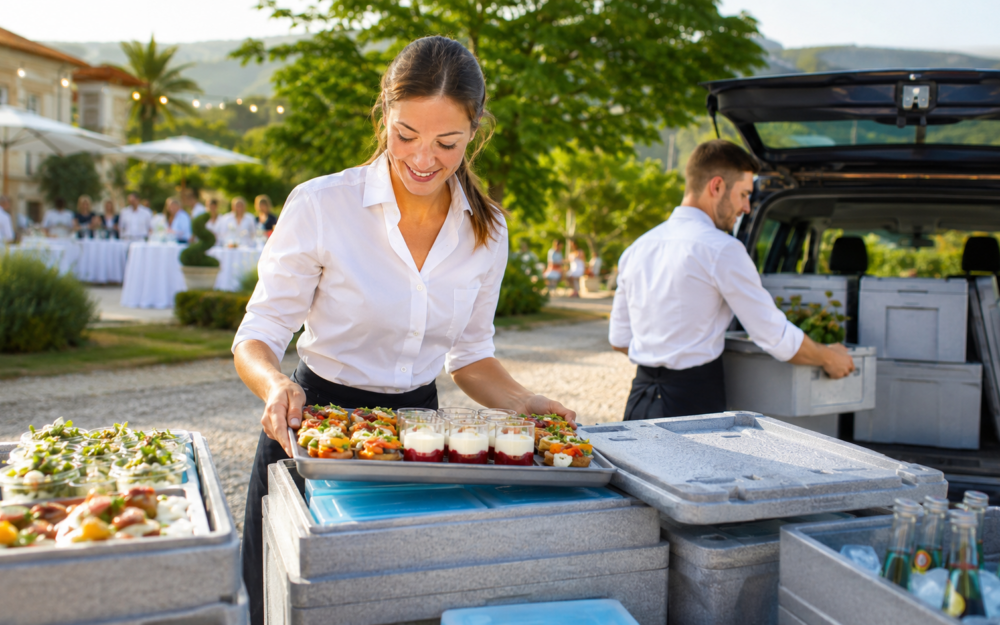 Catering Eventano Warmhalteboxen Styropor